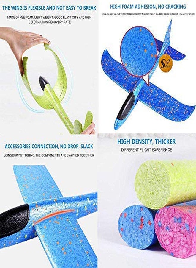 سايج سكوير لعبة طائرة شراعية مربعة من سيج، طائرة بهلوانية طائرة، طائرة شراعية يدوية الإطلاق من الفوم، لعبة خارجية ممتعة للبنات والأولاد - Image 2